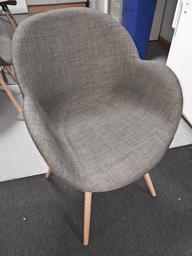 [#B8-47] Grey Fabric Meeting Chair