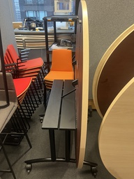 [#C2-54] Hi Five round flip-top mobile tables (60" round x 29" H)