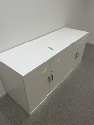[#D5-7702] Credenza W/4 Doors White