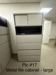 [#D12-17] Metal file cabinet - Large