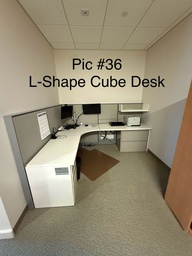 [#A2-36] L-shape cube desk