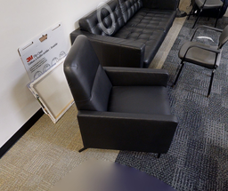 [#B12-4] Black Lounge Chair