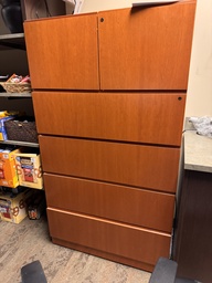 [#D12-120] 4-drawer lat with cabinet