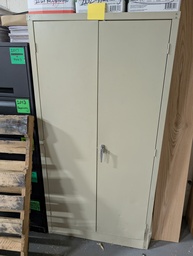 [#D22-4] Metal Cabinet - Tan and Grey