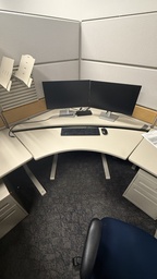 [#E10-27] Cubicles height-adjustable corner desk
