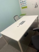 [#C12-35] HUDDLE ROOM TABLE W/POWER BOX