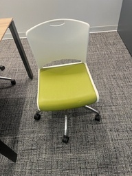 [#B8-64] ROLLING CHAIRS (GREEN LEATHER)