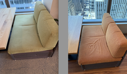 [#B12-5] Lagunitas Coalesse Booth Benches (Half Orange/Half Green)