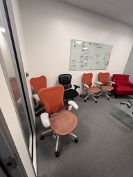 [#B13-3] Orange task chair - Herman Miller