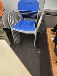 [#B8-4] Blue Side Chair