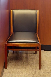 [#B9-4] Leather Side Chair (no arms)