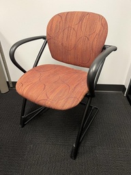 [#B8-35] Guest Chair - red pattern Aly