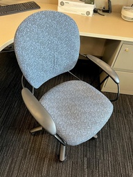 [#B13-76] Task Chair - Uno blue floral