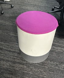 [#B11-26] Footstool Purple