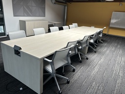 [#C7-142] Conference Table White