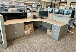 [#A1-14.jpg ] L-Shaped Workstation