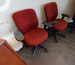 [#B13-6] Red Task Chairs