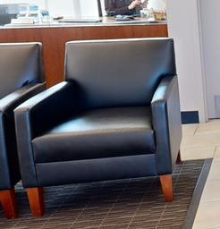 [#B12-6] Black Lounge Chair