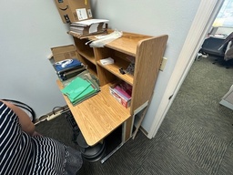 [#E3-61] Wood Storage Desk