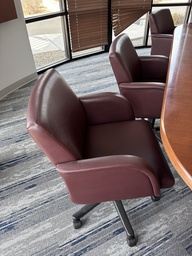 [#B5-8] Red Rolling Conference Chairs