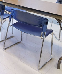 [#B8-6] plastic &amp; metal chairs
