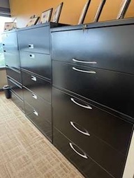 [#D4-46] 5-drawer lateral file cabinets (metal) – 42" wide