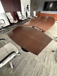 [#C5-62] Wood conference table – 4' w x 12' l