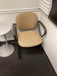 [#B8-35] Guest Chair - gold Aly