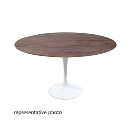 [#C9-26] ROUND TABLE, 20"RX20H, WALNUT TOP/WHITE BASE