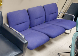 [#B7-8] Electric blue couch