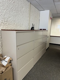 [#D10-34] 4 drawer lateral filing cabinet w/ shared top 19"