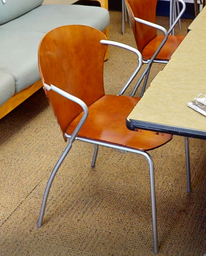 [#B8-5] Red guest chair with arms