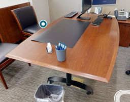 [#C6-9] Wood top conference table