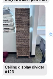 [#J1-126] Ceiling display divider