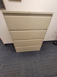 [#D10-12] Hon 4-Drawer File Cabinet