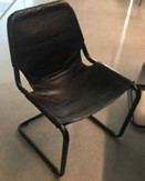 [#B4-27] DINING CHAIRS - BLACK SLED BASE