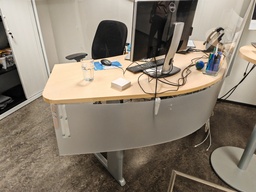 [#E5-13] Reception Desk Table, Electric 