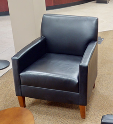 [#B12-6] Black lounge chair