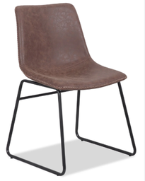 [#B9-39] BROWN SIDE CHAIRS ANDRUE WORLD FOR THE OFFICES *MOVED FROM LOT#971 / OLD#19* (PHOTO REPRESENTATION)