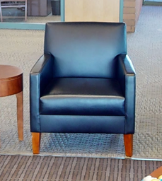 [#B12-6] Black lounge chair