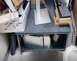 [#D19-11] Grey printer cabinet shelf