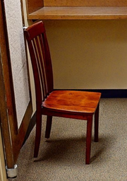 [#B9-8] Wood side chairs no arms