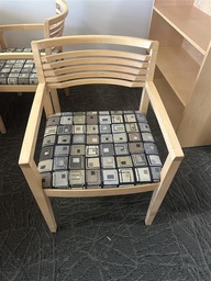 [#B9-5] Guest Chair - square design