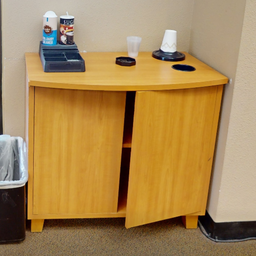 [#D20-7] Coffee station cabinet, wood