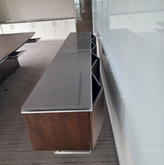 [#D5-30] 10' x 20" x 36"h CREDENZA STONE TOP