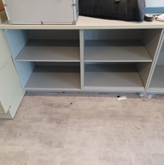 [#D19-87] 5'w x 2'dp x 3'h CABINETS