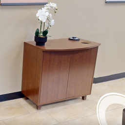 [#D20-7] Coffee station cabinet, wood