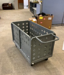 [#C1-186] Metal grey trolley 