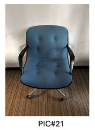 [#B5-21] CONFERENCE CHAIR, BLUE, NO TAG