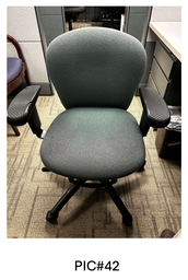 [#B13-42] TASK CHAIR (MID BACK), GREY, NO TAG